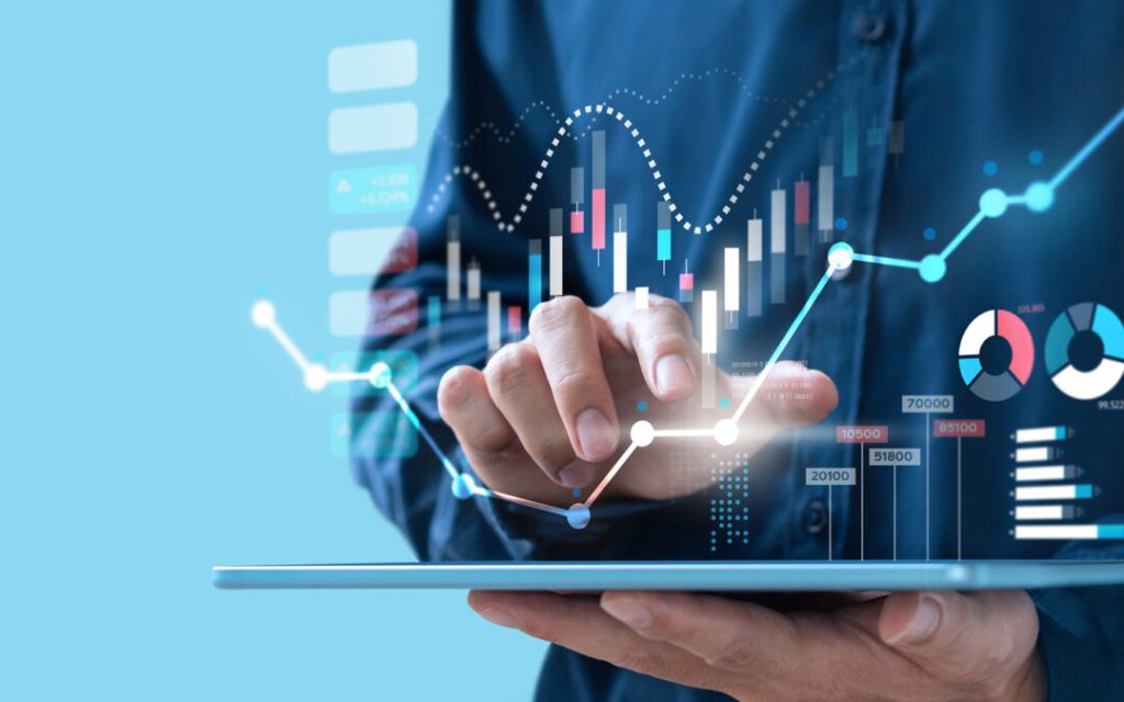 businessman trading online stock market on teblet screen, digital investment concept